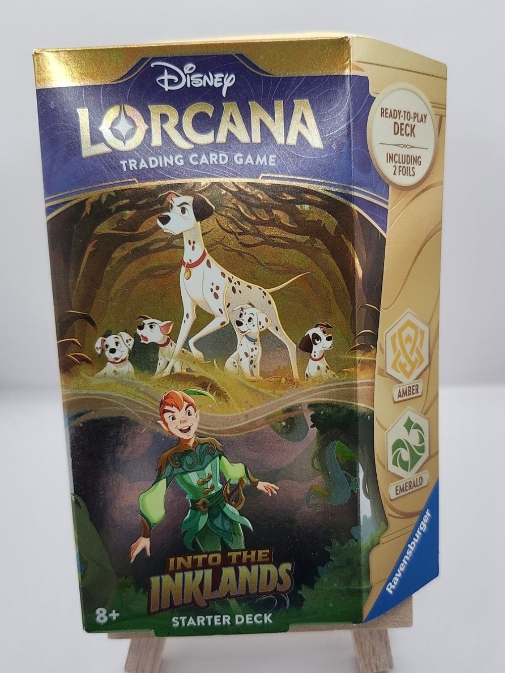 Disney Lorcana Into The Inklands Emerald and Amber Starter Deck -